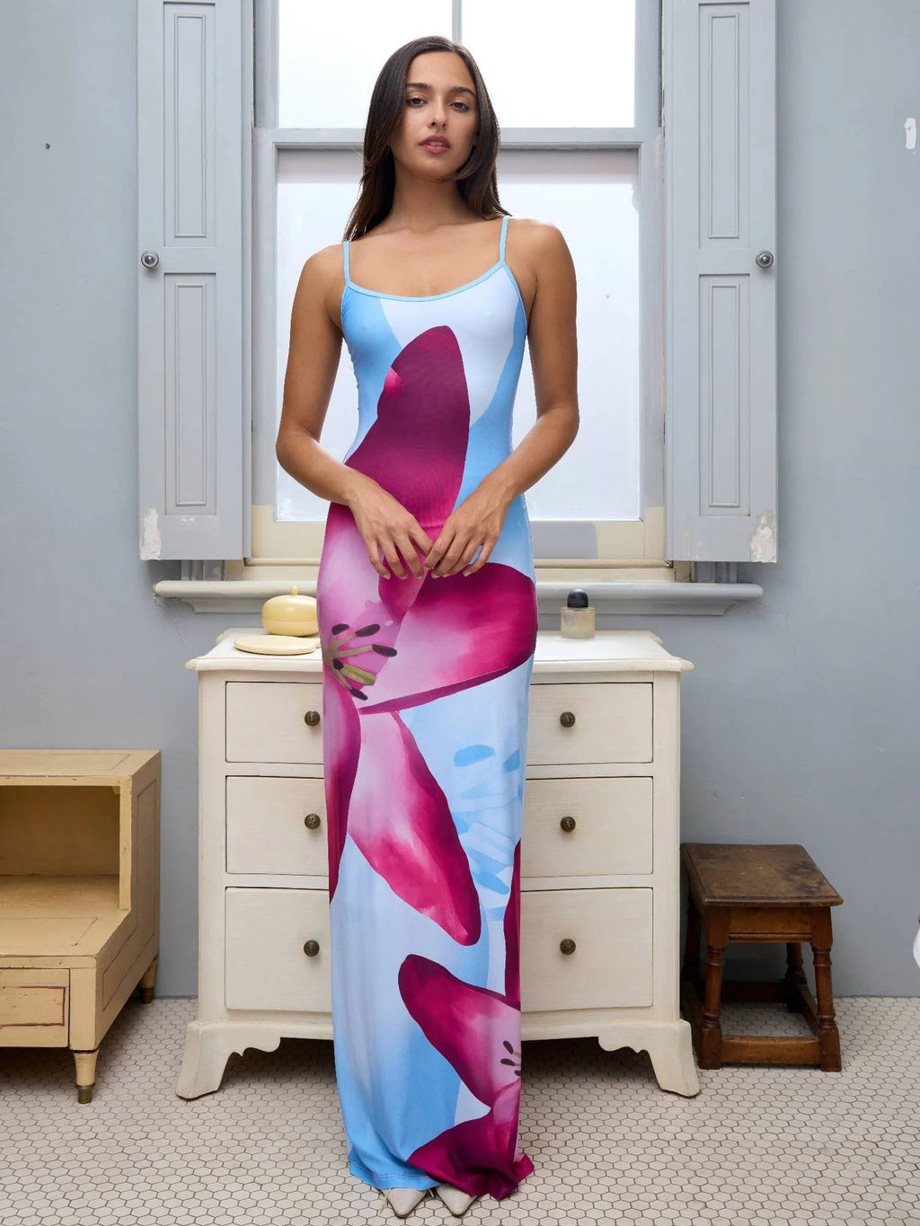 Sunny Floral Sling Dress