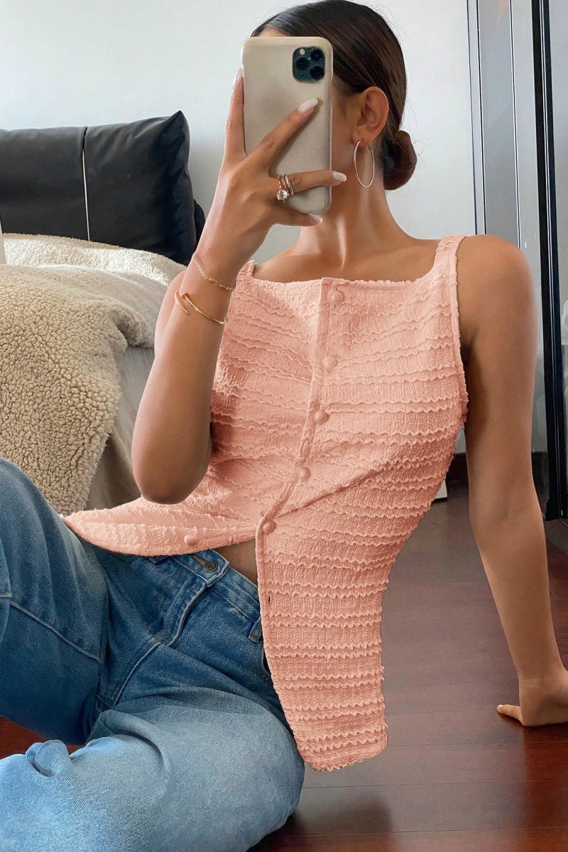 Chic Sleeveless Vest Top For Women With Classic Style