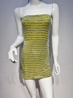 Elegant Banquet Evening Gown With Tube Top And Sleek Tight Skirt In Solid Colors