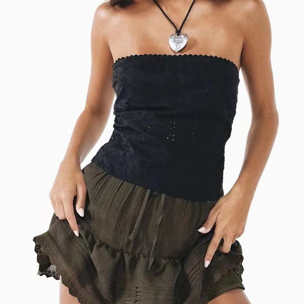 Chic Strapless Vest Top For Streetwear And All Day Comfort
