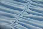 Light Blue Milk Silk Lace Up Neck Back Dress Sleeveless V Neck Short Skirt Ultra Feminine Style