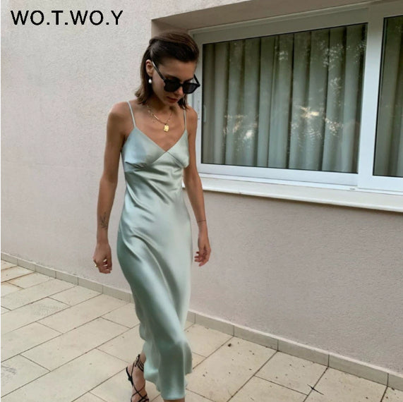 Ladies Sweet Slim Long Dress
