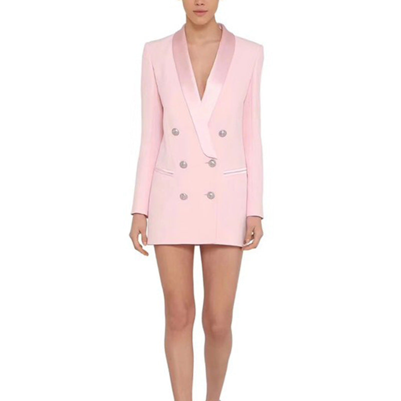 Chic Tailored Suit Dress For Polished Office Elegance Modern Confidence And Allure