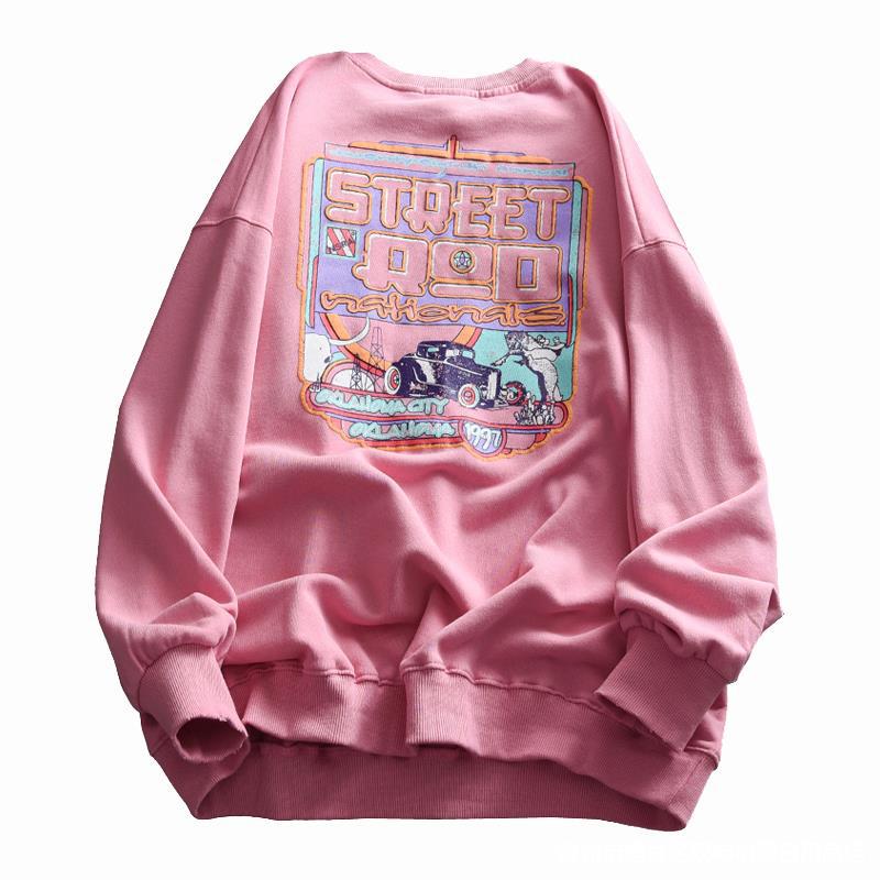 Retro Velvet Round Neck Sweater For Autumn And Winter Relaxed Fit