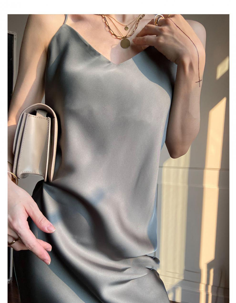 Vintage Imitation Acetate Satin Waistcoat Skirt For Girls With Small Silk Dresses