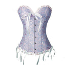 Lace Push Up Corset Bustier Waist Cincher Overbust