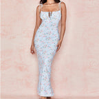 Summer Floral Print Maxi Dress
