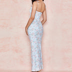 Summer Floral Print Maxi Dress