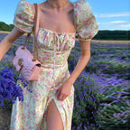 Summer Floral Print Maxi Dress