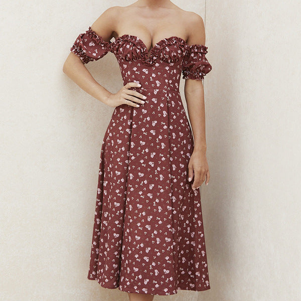Summer Floral Print Maxi Dress