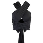 Back Cross Cutout Strap Top With Navel Reveal