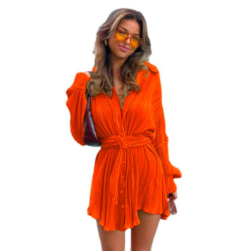 Cardigan Top With Long Sleeves Waist Tight