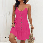 Chic One Piece Dress With Ruffle Hem