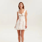 Off Shoulder Fairy Chic Dress With 3D Stereo Pattern
