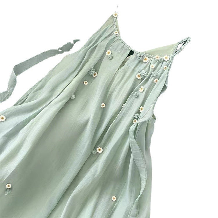 Women's Green Halter Dress