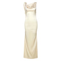 Apricot Backless Suspender Dress Slim Fit With High Waist