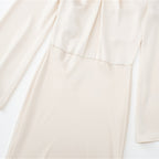 Women's Backless Satin Textured Dress