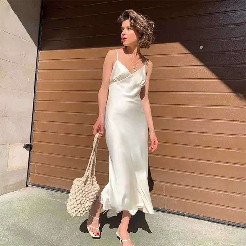 Ladies Sweet Slim Long Dress