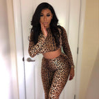Leopard Print Bold Two-piece Set