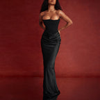Slim Tube Top Long Sexy Fashion Bandeau Backless Party Evening Dresses