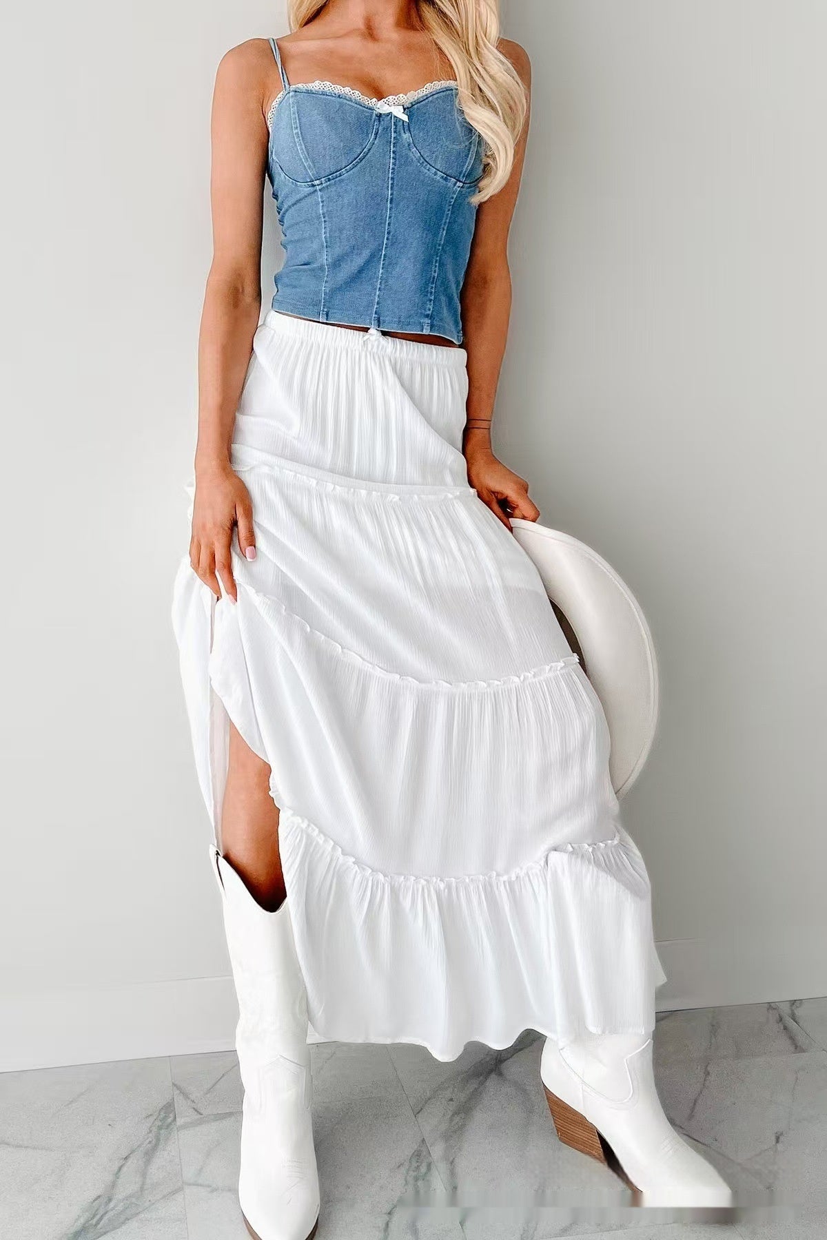 Stitching Chic Organic Cotton Cake Skirt