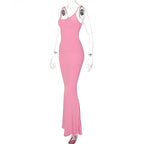 Women's Spaghetti Strap A-Line Long Dress