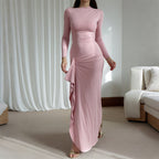 Chic High Waist Long Sleeve Dress for Women