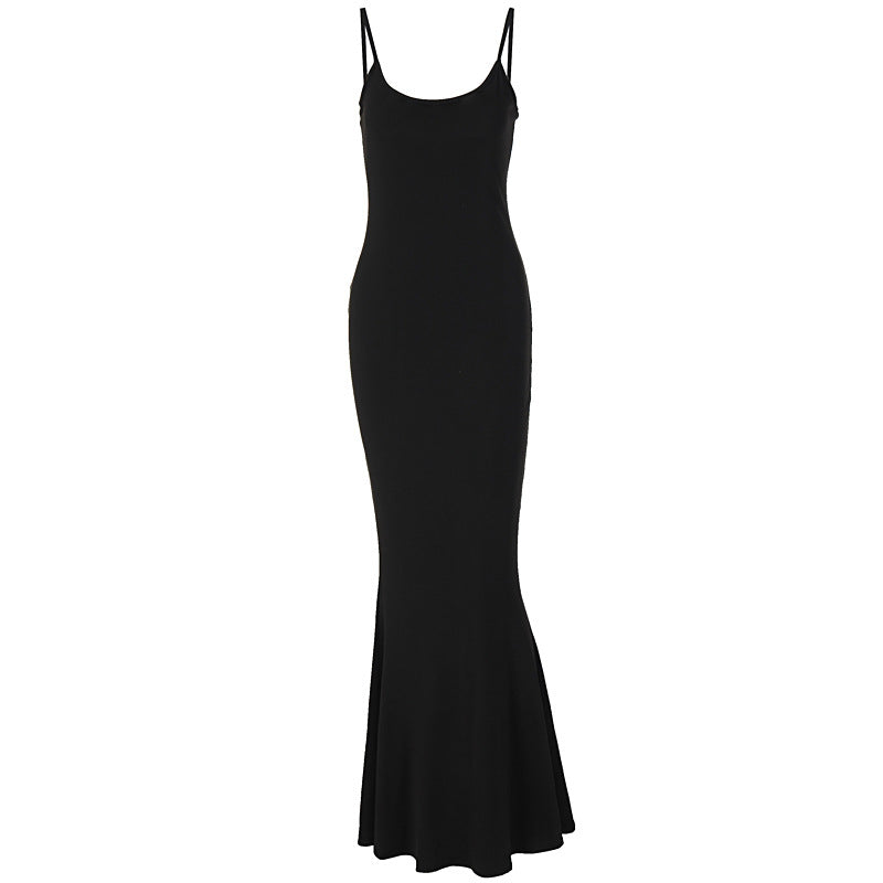 Women's Spaghetti Strap A-Line Long Dress