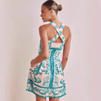 Floral Print Dress Sling Style