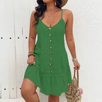 Chic One Piece Dress With Ruffle Hem