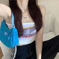 Cotton Tube Top Shirt For Women Simple Print