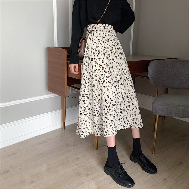 Whimsical Floral Tie Dye With Light Medium Skirt