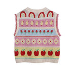 Jacquard Tank Top With Round Neck
