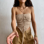 Strappy Tube Top In Backless