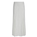 Milky White Slimming Mesh Fishtail Skirt With Lace Detail For Women
