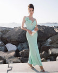 Mint Green Sequin Sling Dress