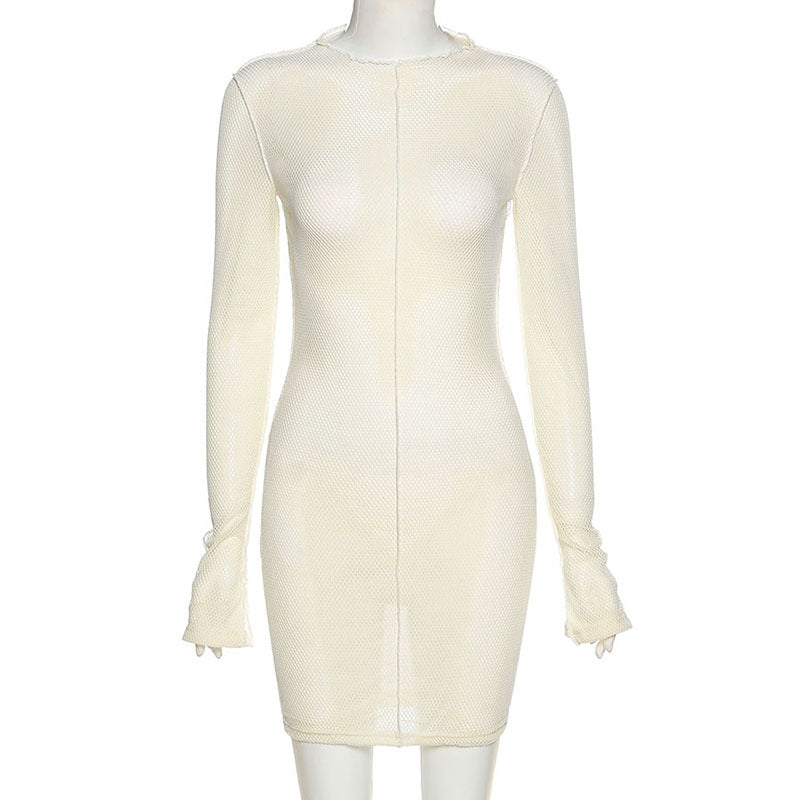 See-Through Dress With Long Sleeves