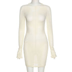See-Through Dress With Long Sleeves