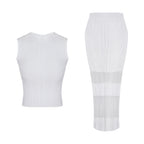 Knit Top And Skirt Set