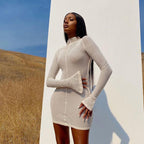 See-Through Dress With Long Sleeves
