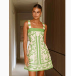 Floral Print Dress Sling Style