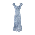 Jacquard Dress With High Waist A-Line