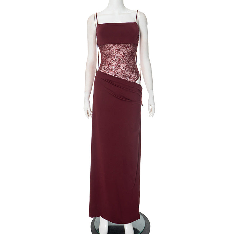 Women's Y2K Lace Long Dress