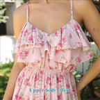 Pink Floral Summer Dress