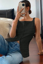 Chic Sleeveless Vest Top For Women With Classic Style