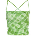 Vibrant Tie Dye Halter Sleeveless Top In Luxurious Milk Silk