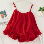 Chiffon Ruffled Loose Top For Women Sweet Lightweight Style With Lotus Leaf Detail