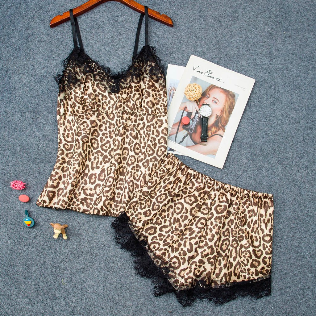 Cozy Cotton Pajama Set For Women Tank Top And Shorts V Neck Tee