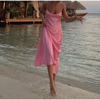 Women Camis Satin Long Elegant Sleeveless Slip Sexy Backless Dresses
