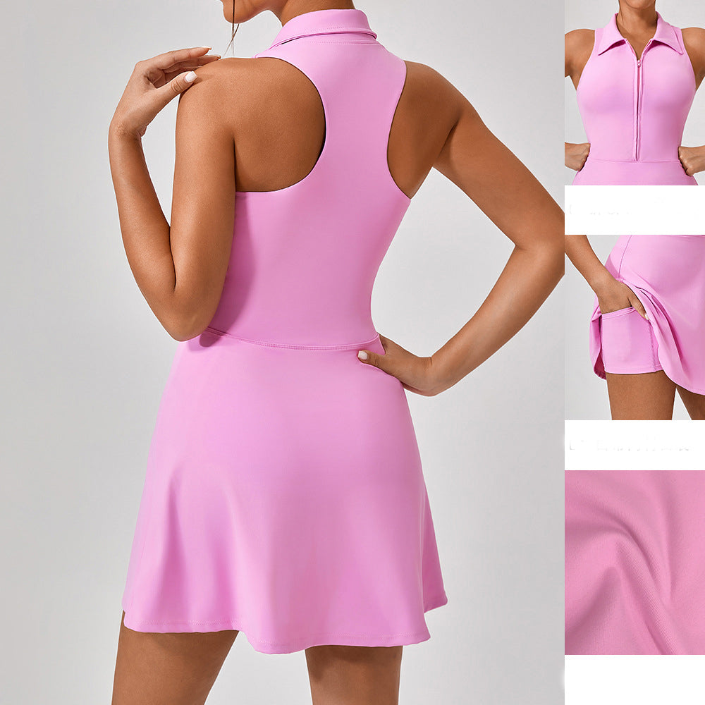 High Waist Sports Dress For Active Women Moisture Wicking